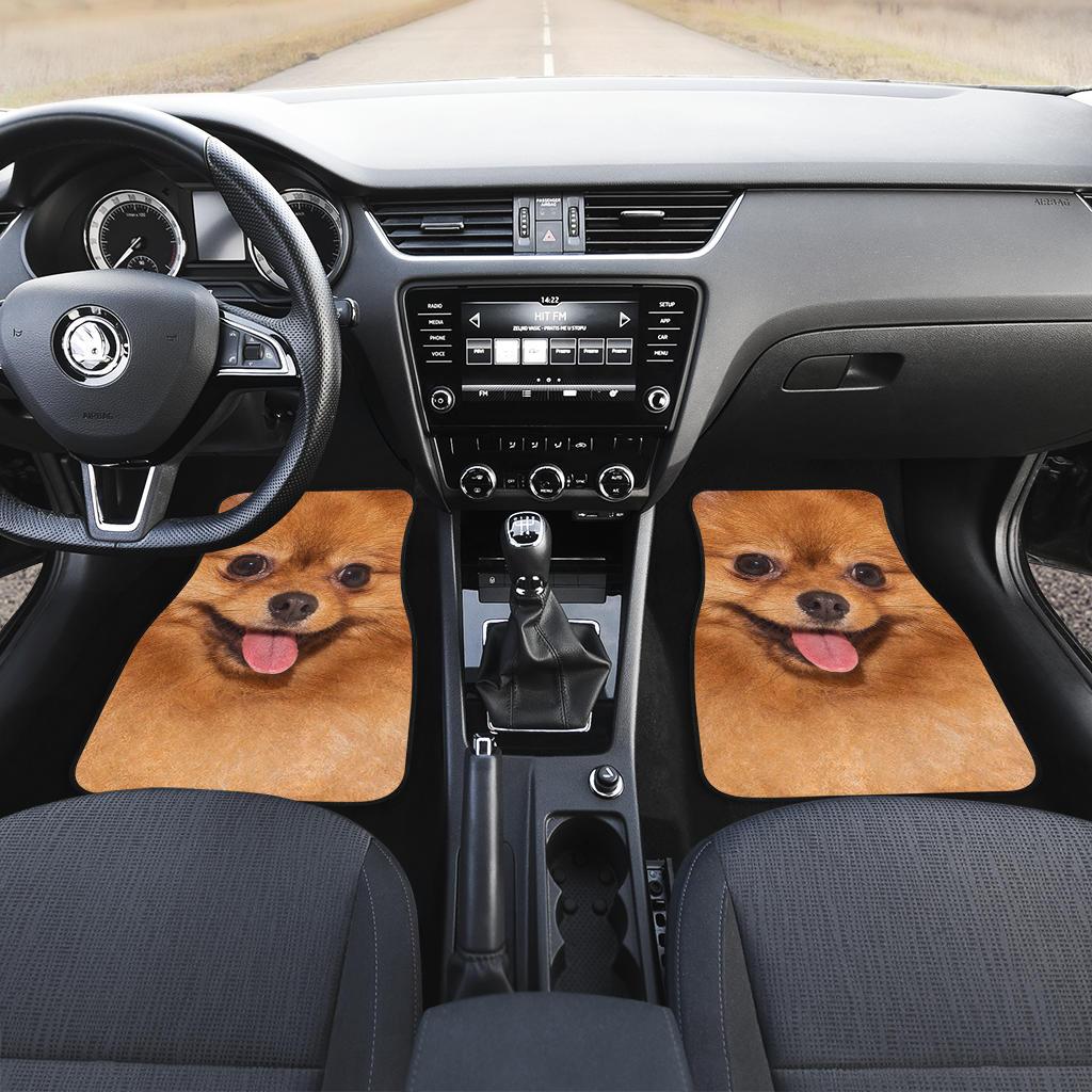 Pomeranian Dog Car Floor Mats Funny Dog Face-Gear Wanta