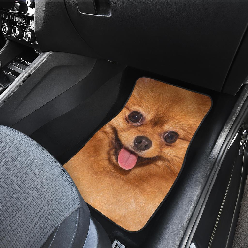 Pomeranian Dog Car Floor Mats Funny Dog Face-Gear Wanta