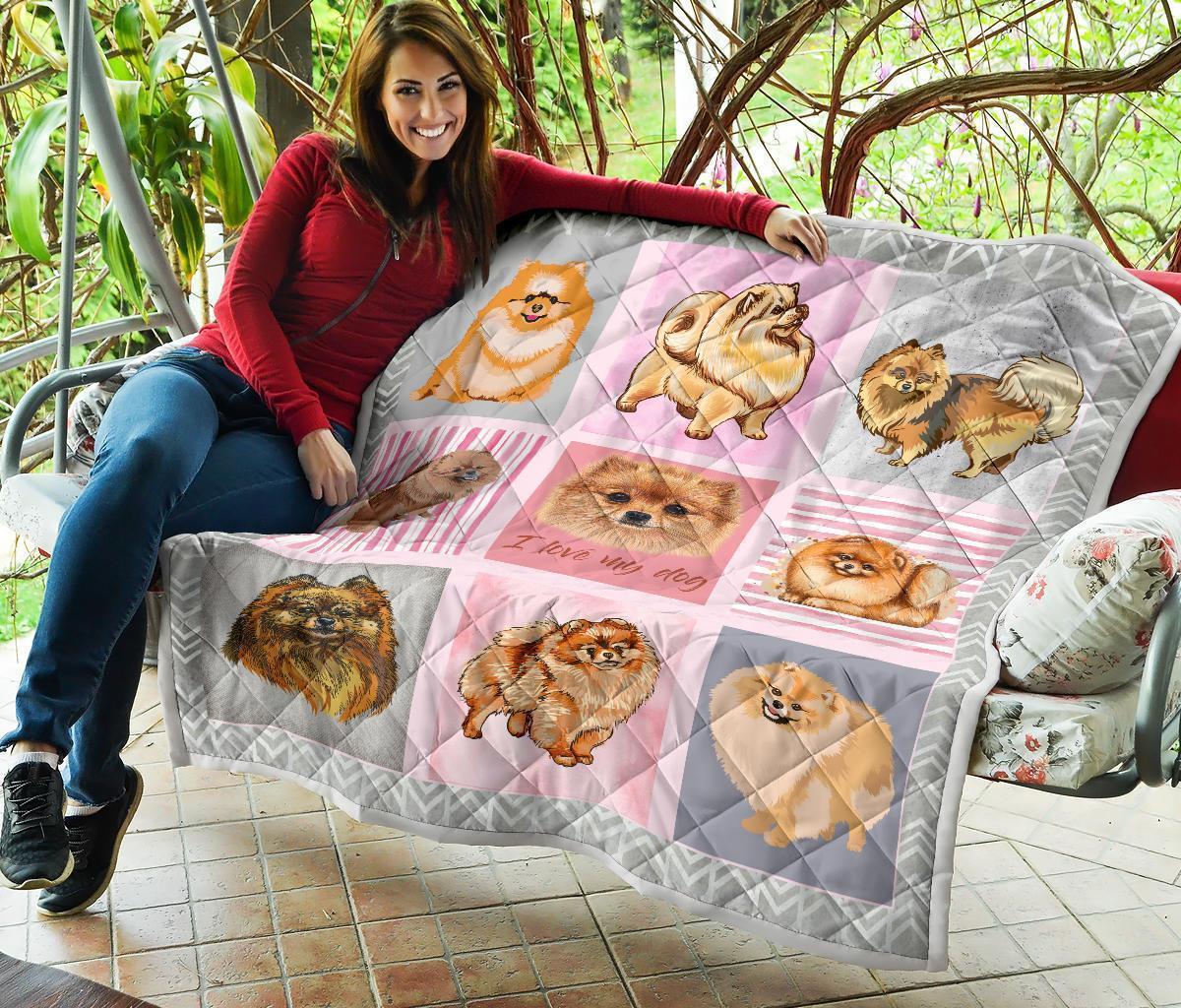 Pomeranian Quilt Blanket TT10-Gear Wanta