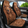 Poodle Car Seat Covers Funny Dog Face-Gear Wanta