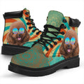 Poodle Dog Boots Funny Hippie Style Shoes-Gear Wanta