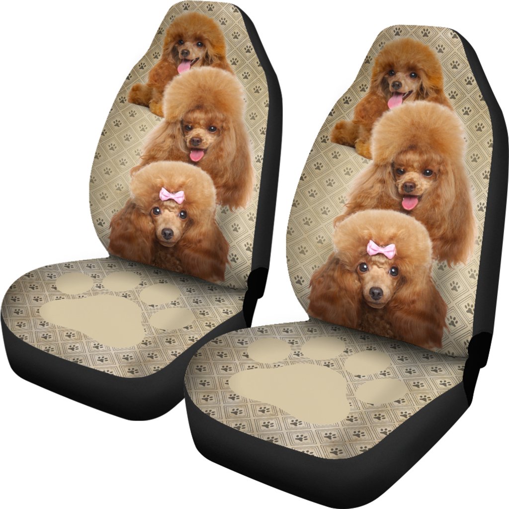 Poodle Dog Car Seat Covers Funny Decor Your Car-Gear Wanta