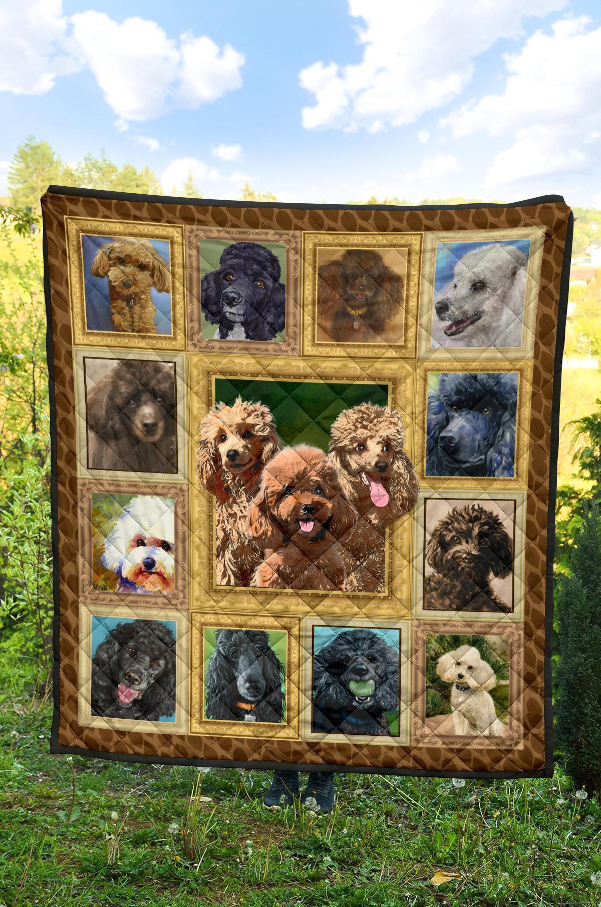 Poodle Dog Quilt Blanket Amazing-Gear Wanta
