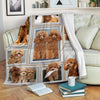 Poodle Fleece Blanket Dog Photo Frame Style-Gear Wanta