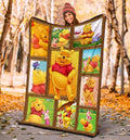 Pooh Bear Fleece Blanket Custom Winnie The Pooh Fan Home Decoration-Gear Wanta