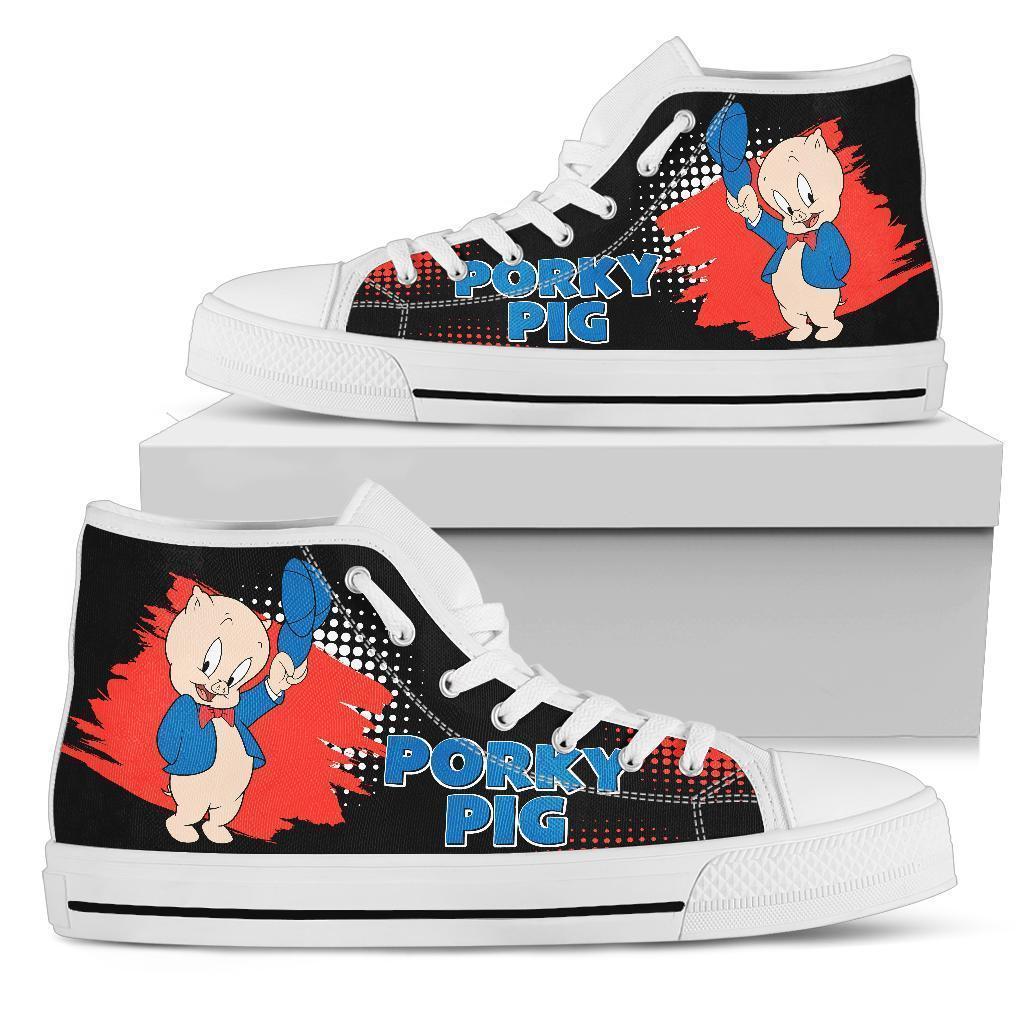 Porky Pig High Top Shoes Looney Tunes Fan-Gear Wanta