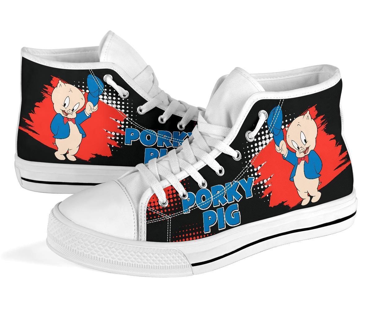 Porky Pig High Top Shoes Looney Tunes Fan-Gear Wanta