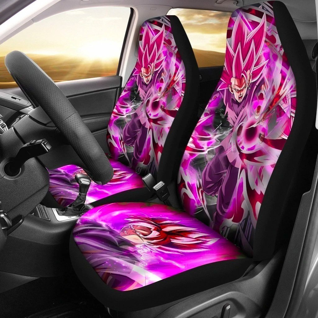 Power Goku Black Rose Car Seat Covers Dragon Ball Fan NH1911-Gear Wanta