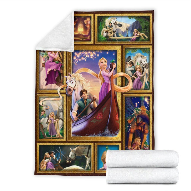 Princess Rapunzel Fleece Blanket Funny Gift-Gear Wanta