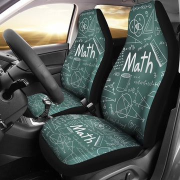 Proud Math Teacher Funny Car Seat Covers NH09-Gear Wanta