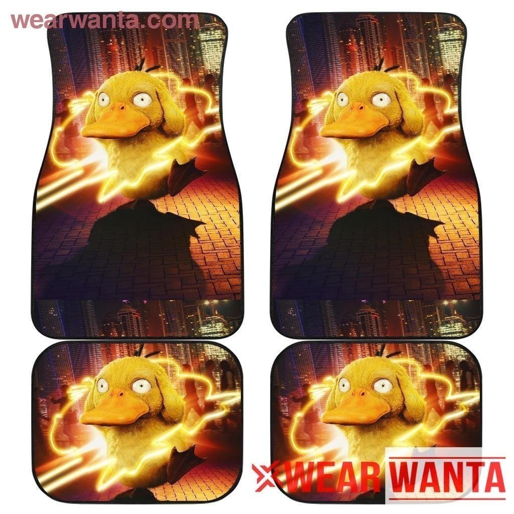 Psyduck Car Floor Mats Set 4 Funny Car Decor Idea-Gear Wanta