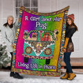 Pug Dog Hippie Van Fleece Blanket-Gear Wanta