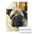 Pug Face Blanket Custom Pug Dog Home Decoration-Gear Wanta