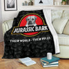 Puggle Dog Fleece Blanket Jurassic Bark Mixed Breed Dog-Gear Wanta