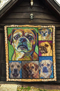 Puggle Dog Quilt Blanket Funny Mixed Dog Breed-Gear Wanta