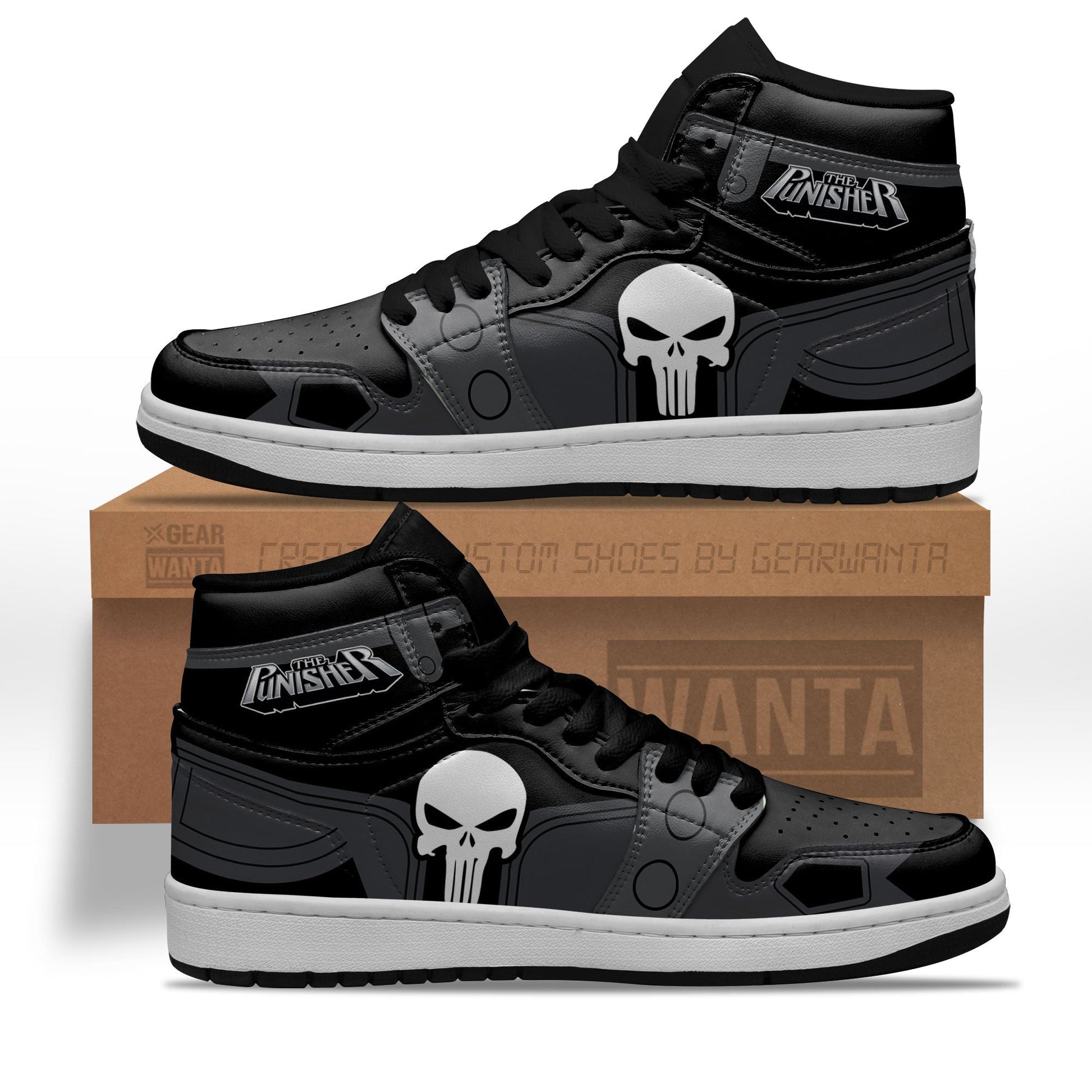 Punisher Shoes Custom Anti Heroes Sneakers-Gear Wanta