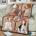 Puppy Beagles Fleece Blanket-Gear Wanta