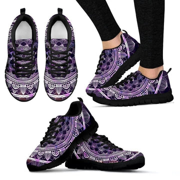 Purple Mandala For Yoga Lover Women's Sneakers Gift-Gear Wanta