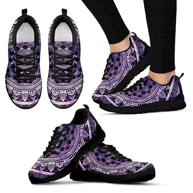 Purple Mandala For Yoga Lover Women's Sneakers Gift-Gear Wanta