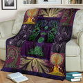 Purple Tree Of Life Fleece Blanket Gift For Earth Lover-Gear Wanta