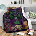 Purple Tree Of Life Fleece Blanket Gift For Earth Lover-Gear Wanta