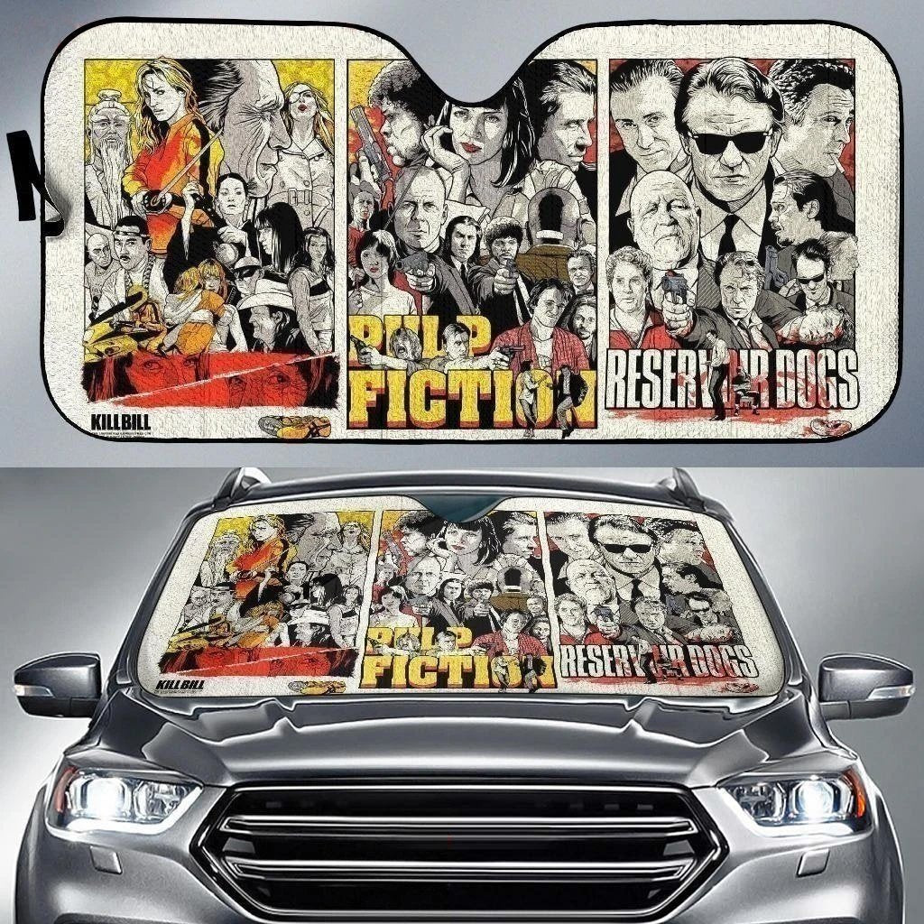 Quentin Tarantinos's Movies Fan Car Sun Shade-Gear Wanta