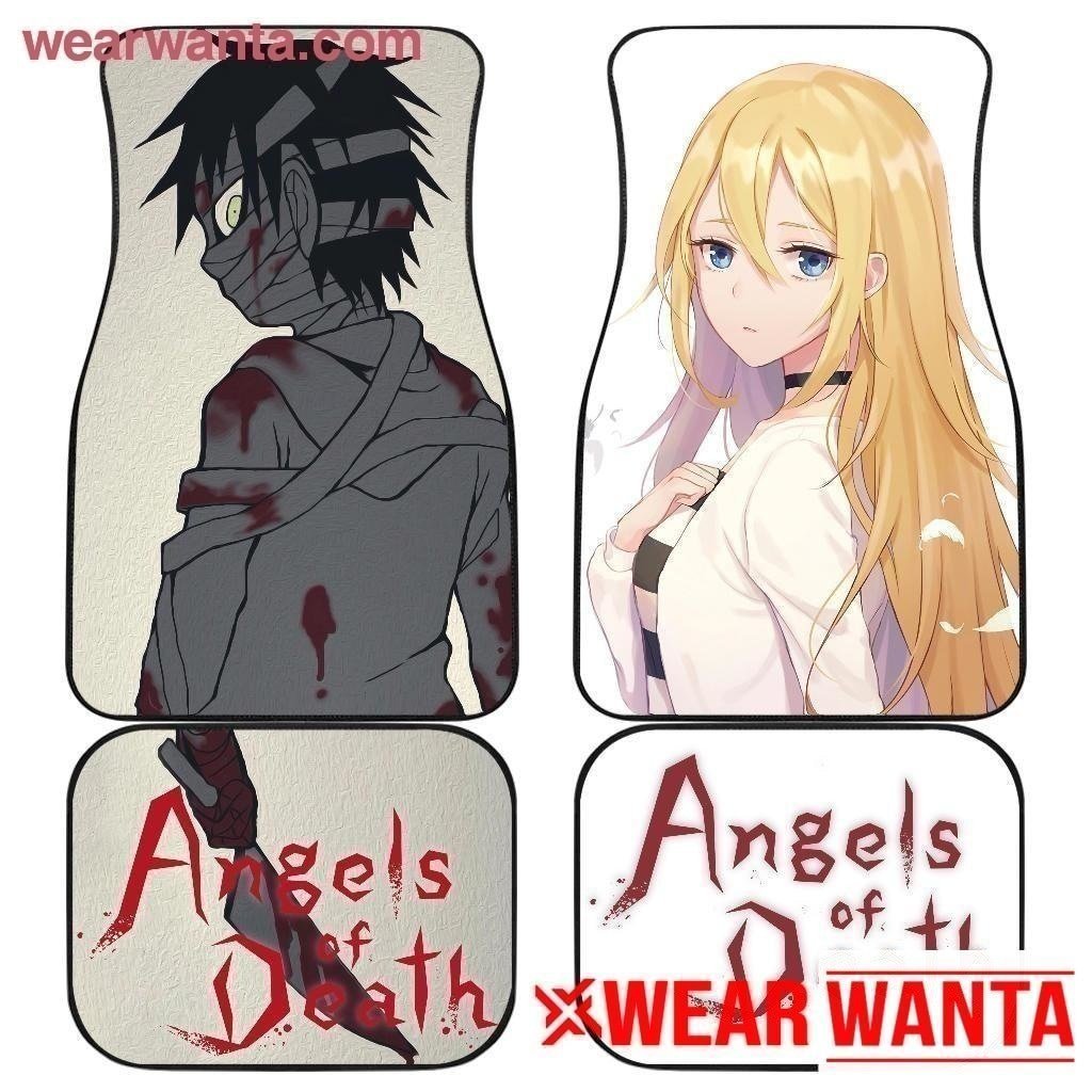 Rachel Gardner & Isaac Foster Car Floor Mats Custom Angels Of Death Anime Car Accessories-Gear Wanta