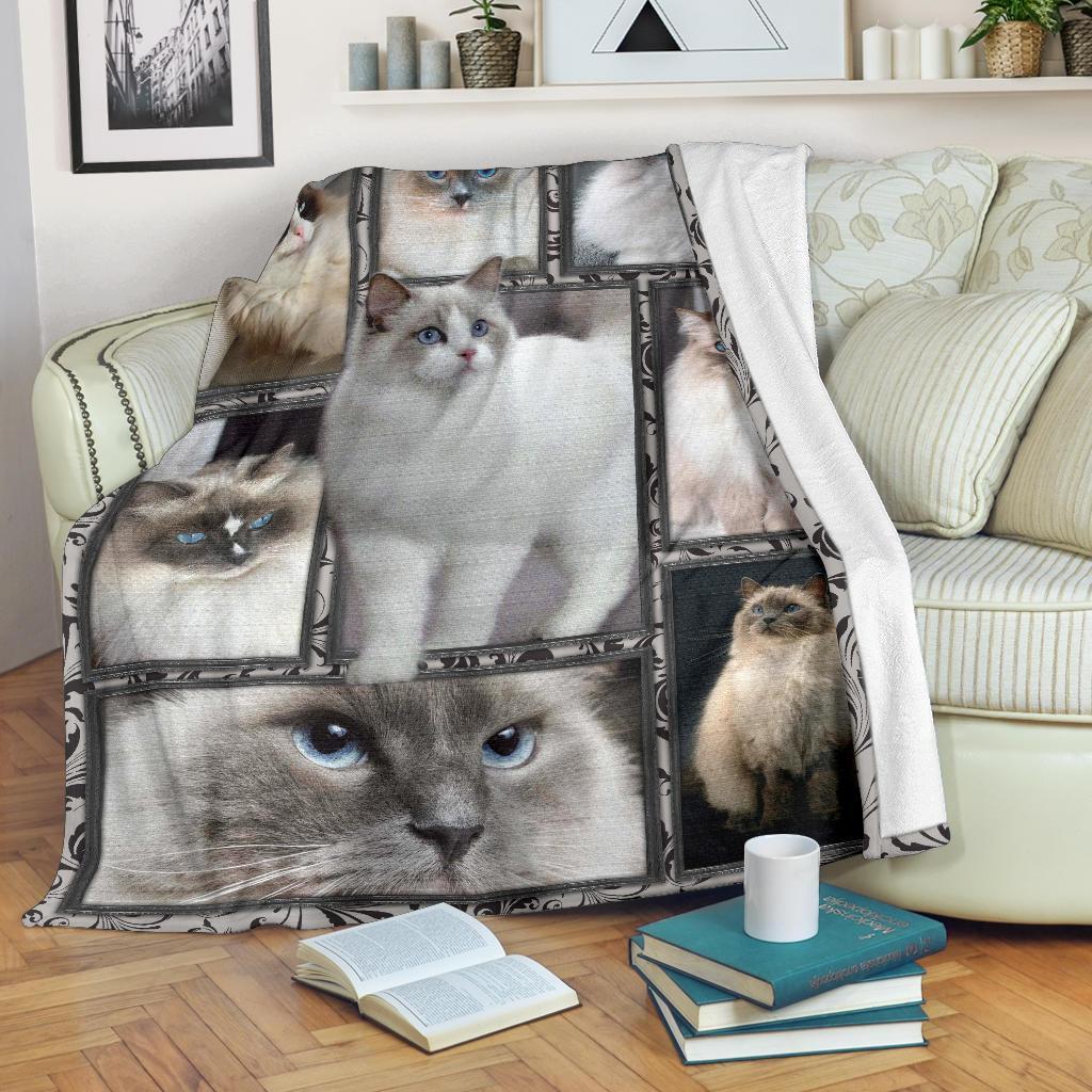 Ragdoll Cat Fleece Blanket Amazing For Cat Lover-Gear Wanta