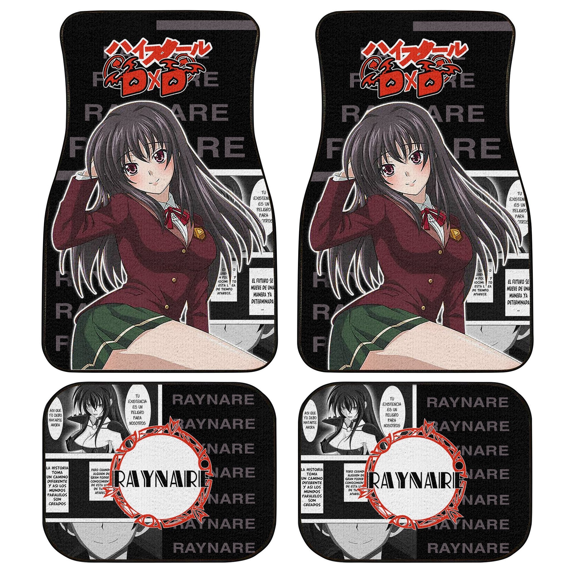 Raynare Car Floor Mats Custom High School DxD Anime Car Accessories Anime Gifts-Gear Wanta