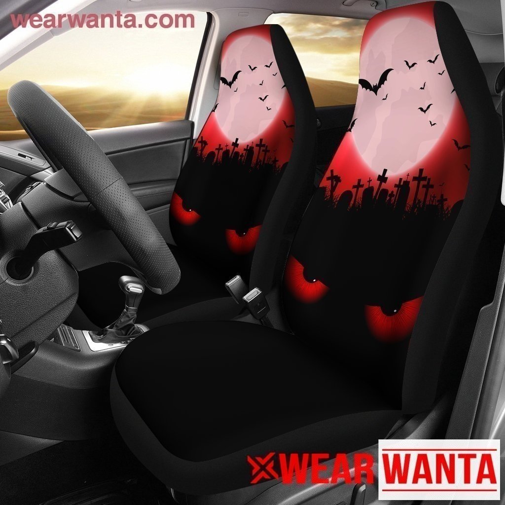 Red Eyes Halloween Car Seat Covers-Gear Wanta