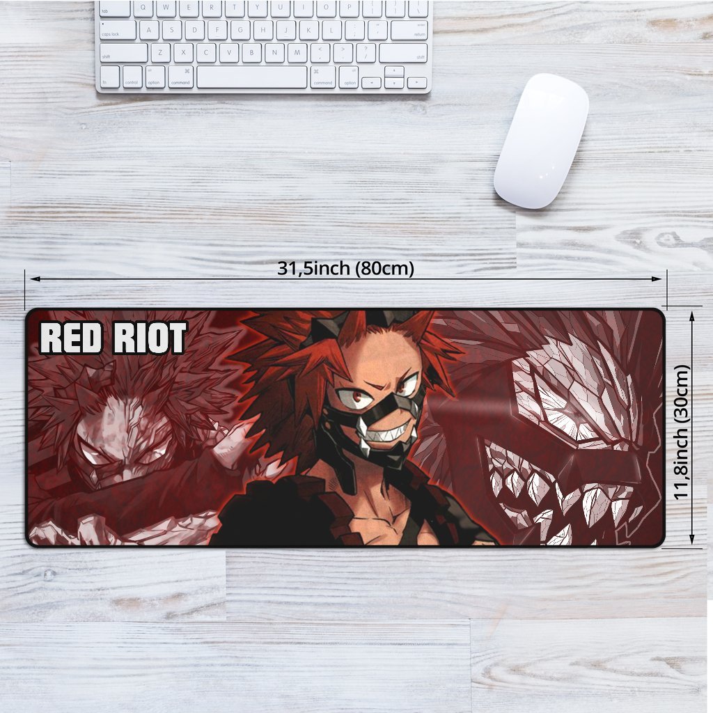 Red Riot Mouse Mats My Hero Academia Anime-Gear Wanta