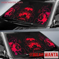 Red Skull Fire Car Sun Shade-Gear Wanta