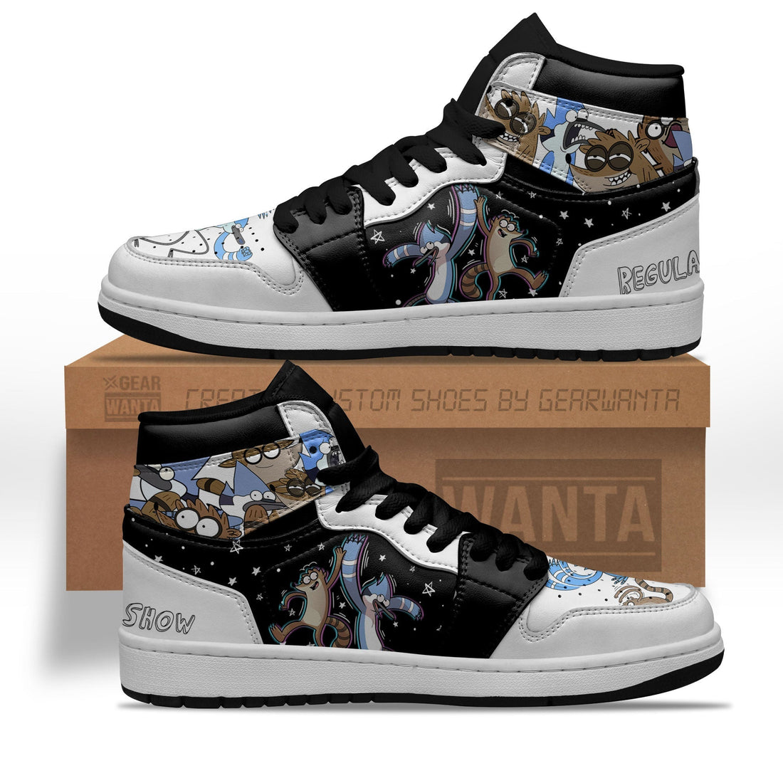 Regular Show Mordecai and Rigby Shoes Custom-Gear Wanta