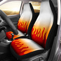 Rengoku Car Seat Covers Custom Rengoku Uniform Demon Slayer Anime Car Accessories Anime Gifts-Gear Wanta