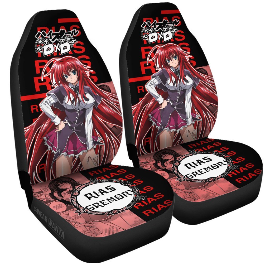 Rias Car Seat Covers Custom High School DxD Anime Car Accessories Anime Gifts-Gear Wanta