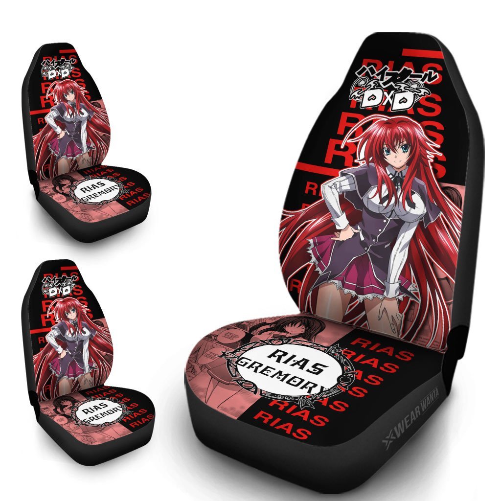 Rias Car Seat Covers Custom High School DxD Anime Car Accessories Anime Gifts-Gear Wanta