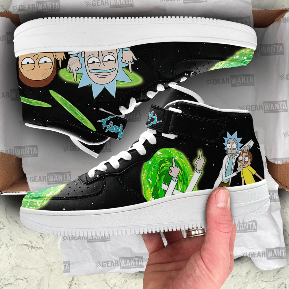 Rick and Morty Custom Air Mid Shoes For Fans-Gear Wanta