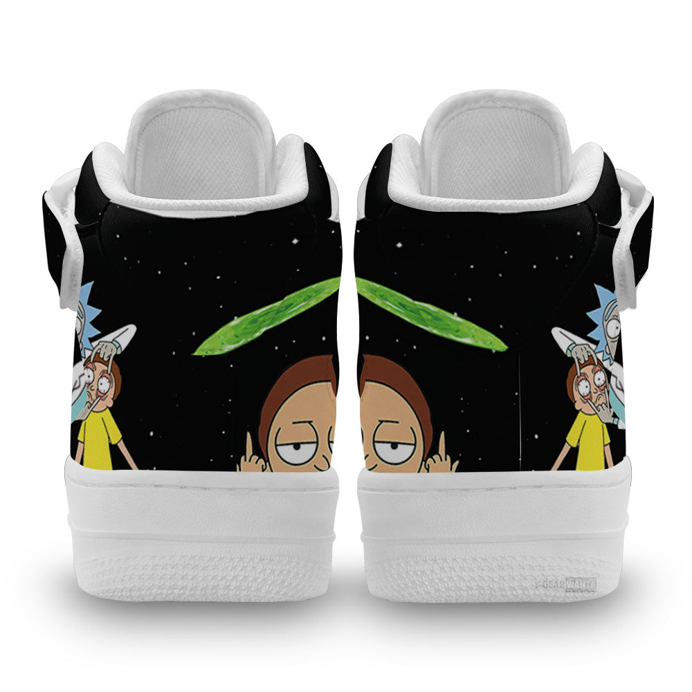 Rick and Morty Custom Air Mid Shoes For Fans-Gear Wanta