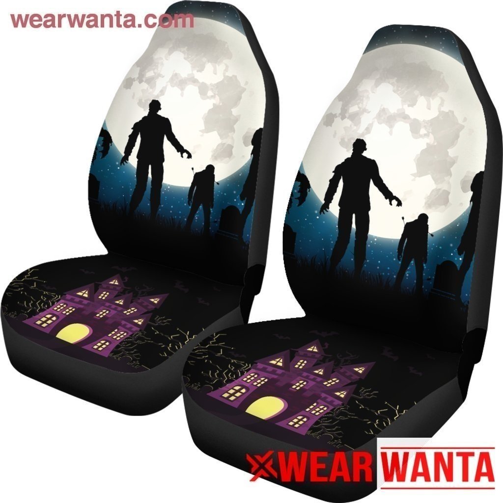 Rise Of Zombie Halloween Car Seat Covers-Gear Wanta