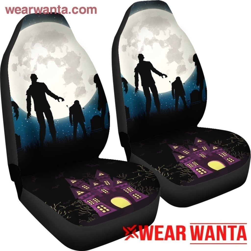 Rise Of Zombie Halloween Car Seat Covers-Gear Wanta