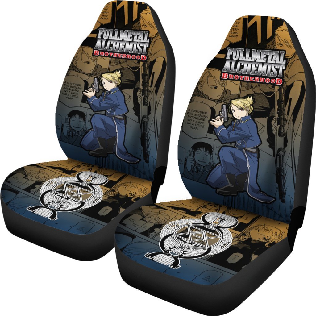 Riza Hawkeye Fullmetal Alchemist Brotherhood Car Seat Covers Love Anime-Gear Wanta