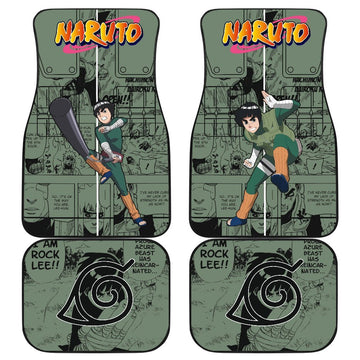 Rock Lee Car Floor Mats NRT Anime Car Accessories Idea-Gear Wanta