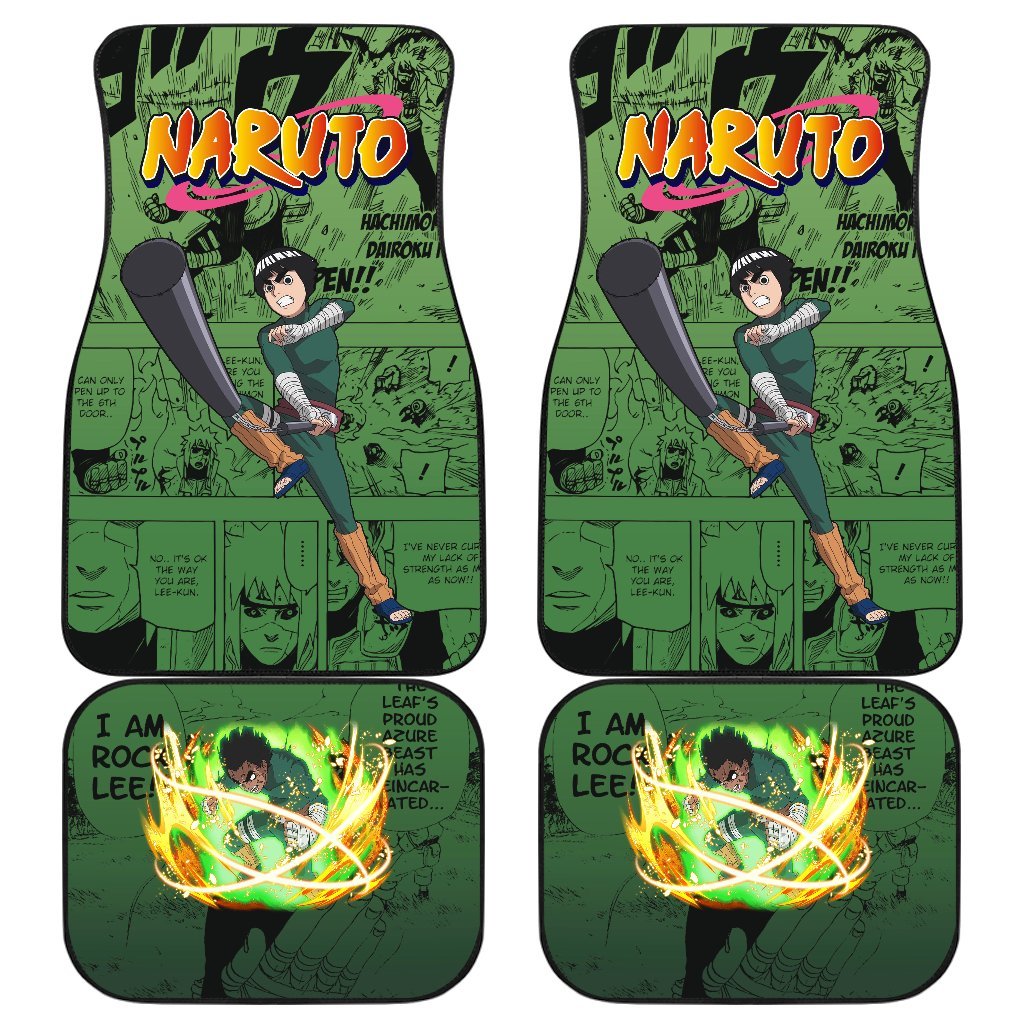 Rock Lee NRT Car Floor Mats Gift Anime-Gear Wanta