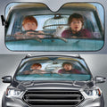 Ron & Harry Potter Flying Car Car Sun Shade Custom-Gear Wanta