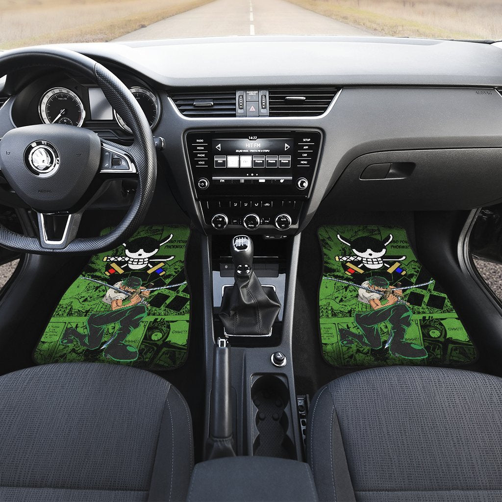 Roronoa Zoro One Piece Car Floor Mats Manga Mixed Anime Cute-Gear Wanta