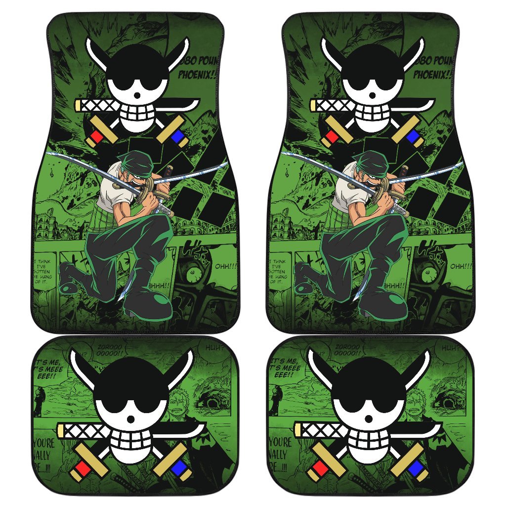 Roronoa Zoro One Piece Car Floor Mats Manga Mixed Anime Cute-Gear Wanta
