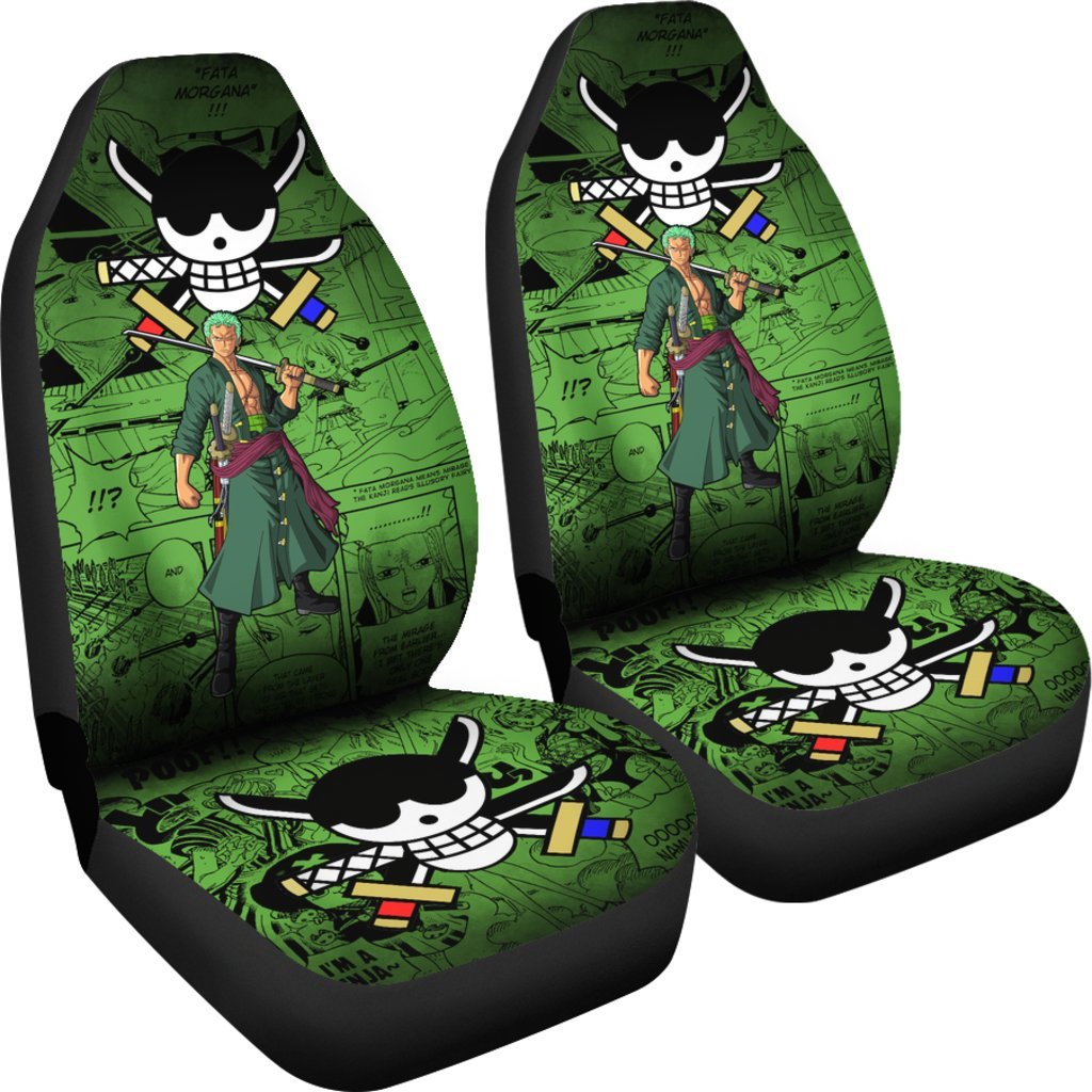Car Rack One Piece Roronoa Zoro One Piece Car Seat Covers Anime Mixed Manga Cool
