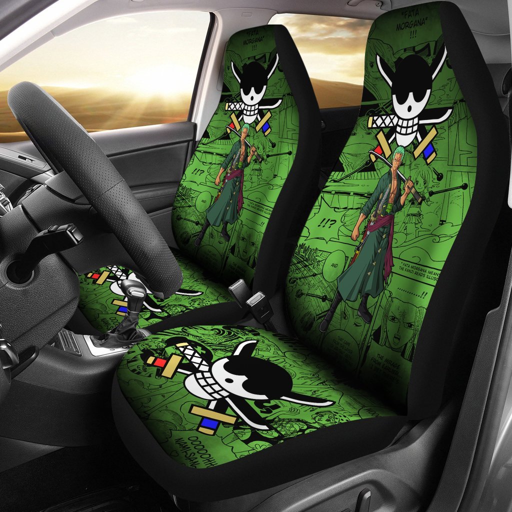 Roronoa Zoro One Piece Car Seat Covers Anime Mixed Manga Cool-Gear Wanta