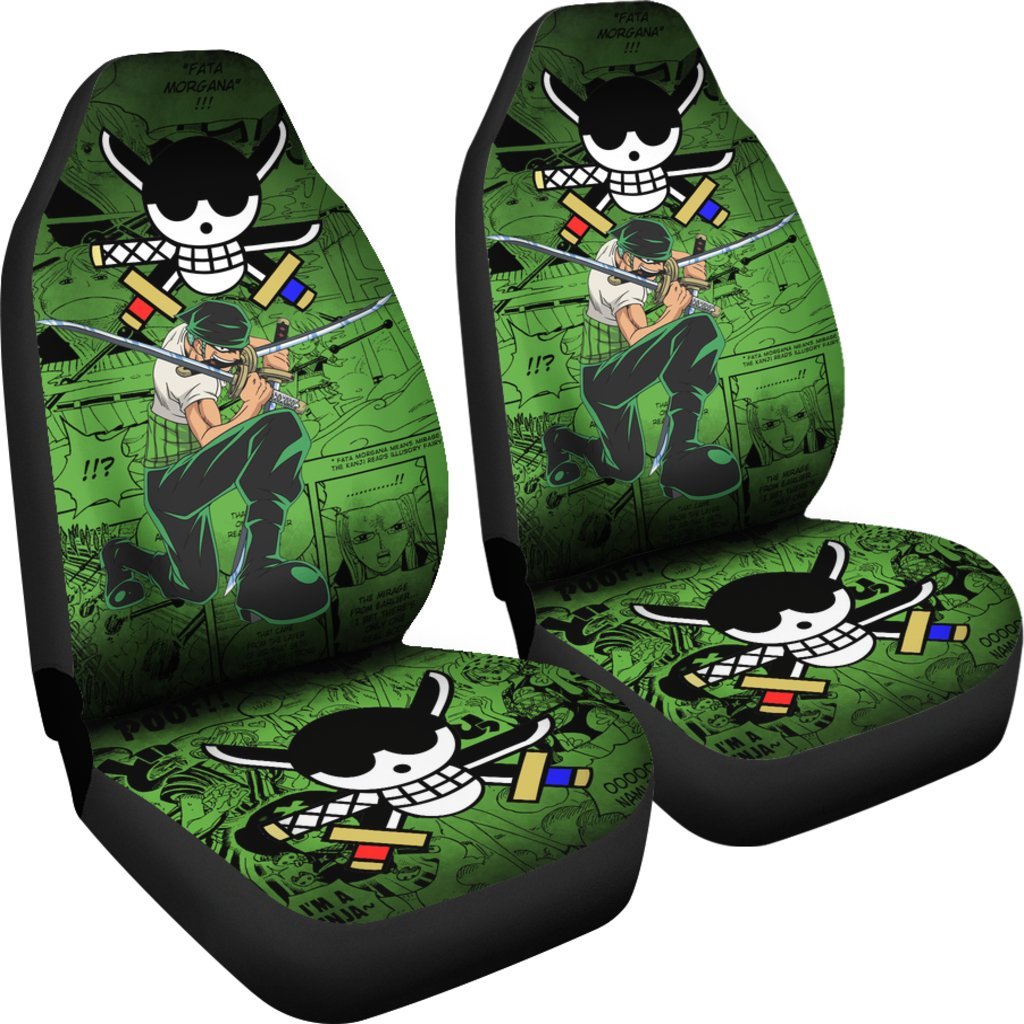 Roronoa Zoro One Piece Car Seat Covers Anime Mixed Manga-Gear Wanta