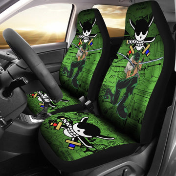 Roronoa Zoro One Piece Car Seat Covers Anime Mixed Manga-Gear Wanta